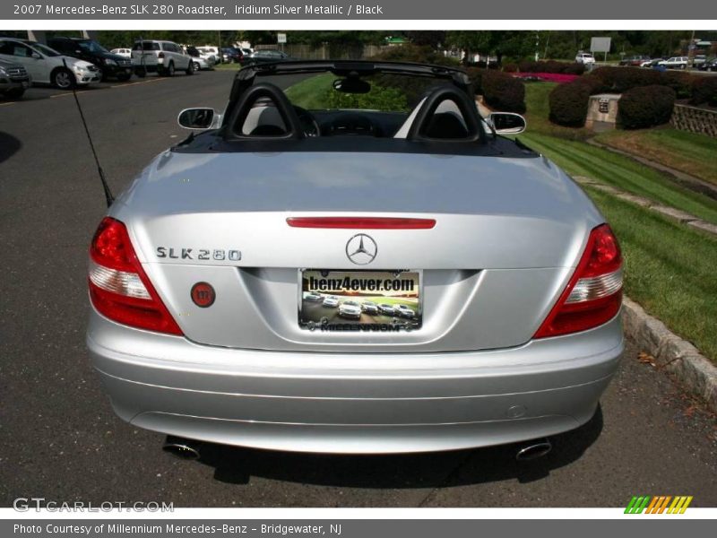 Iridium Silver Metallic / Black 2007 Mercedes-Benz SLK 280 Roadster