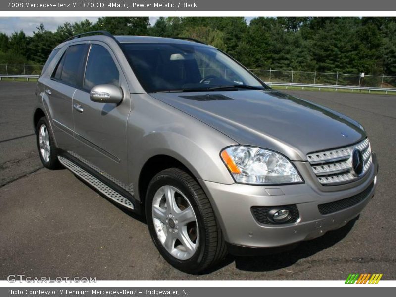 Pewter Metallic / Black 2008 Mercedes-Benz ML 320 CDI 4Matic