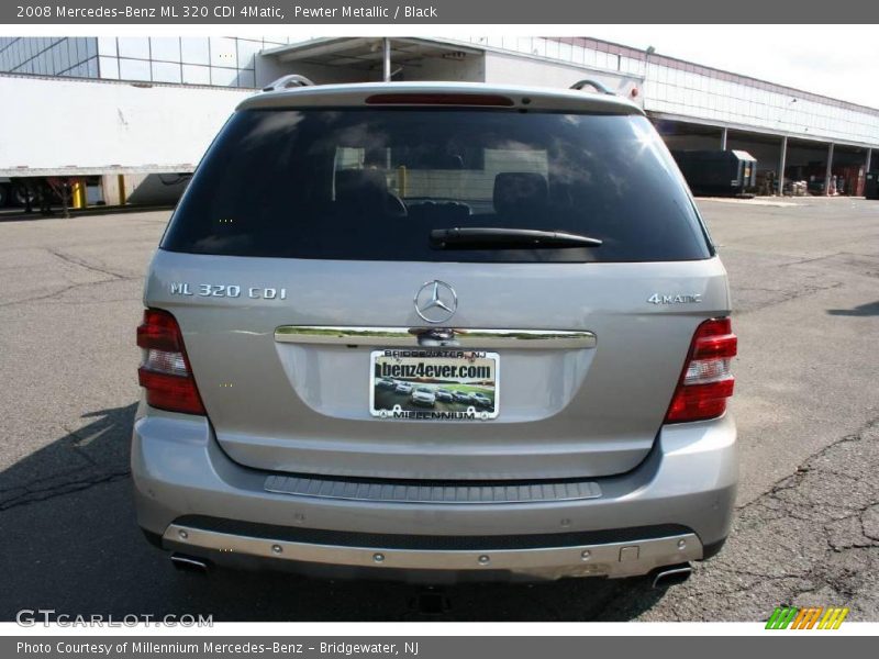 Pewter Metallic / Black 2008 Mercedes-Benz ML 320 CDI 4Matic