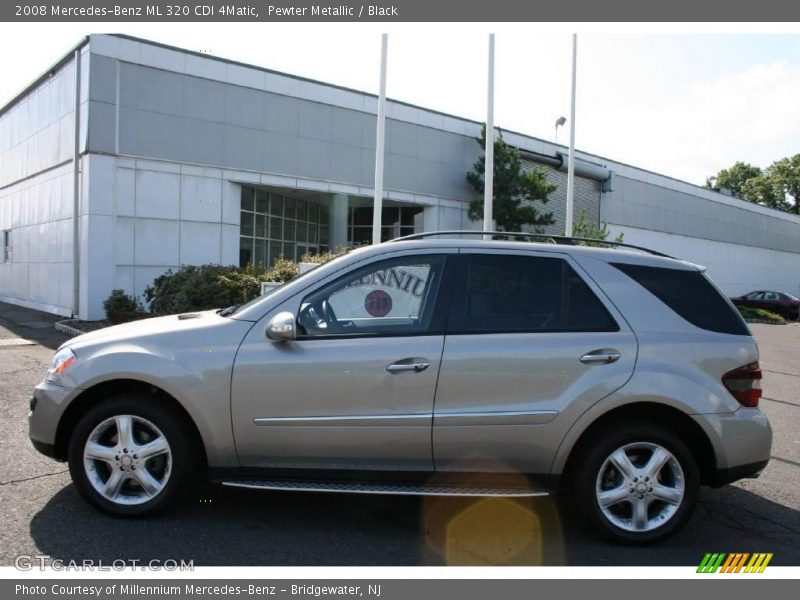 Pewter Metallic / Black 2008 Mercedes-Benz ML 320 CDI 4Matic