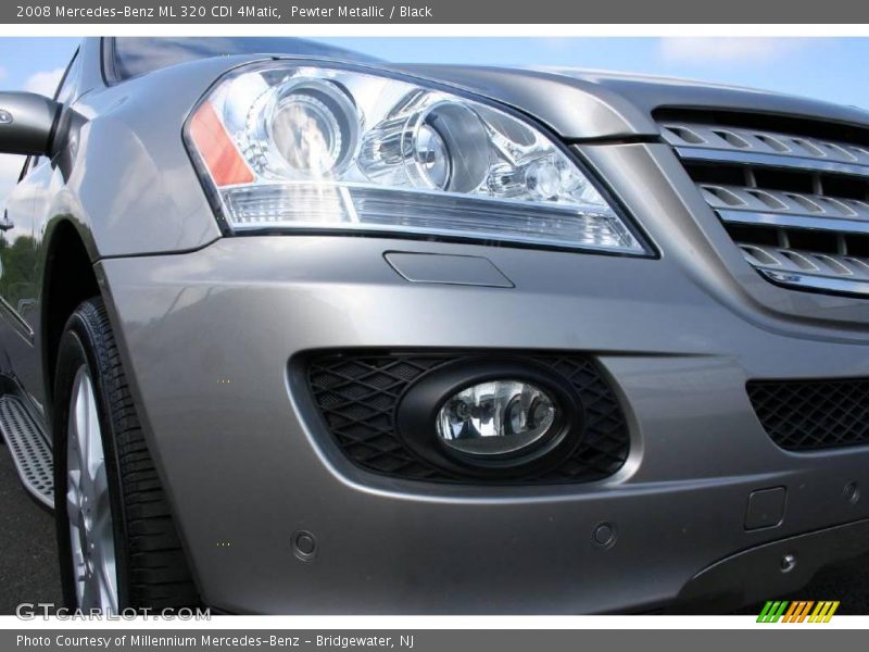 Pewter Metallic / Black 2008 Mercedes-Benz ML 320 CDI 4Matic