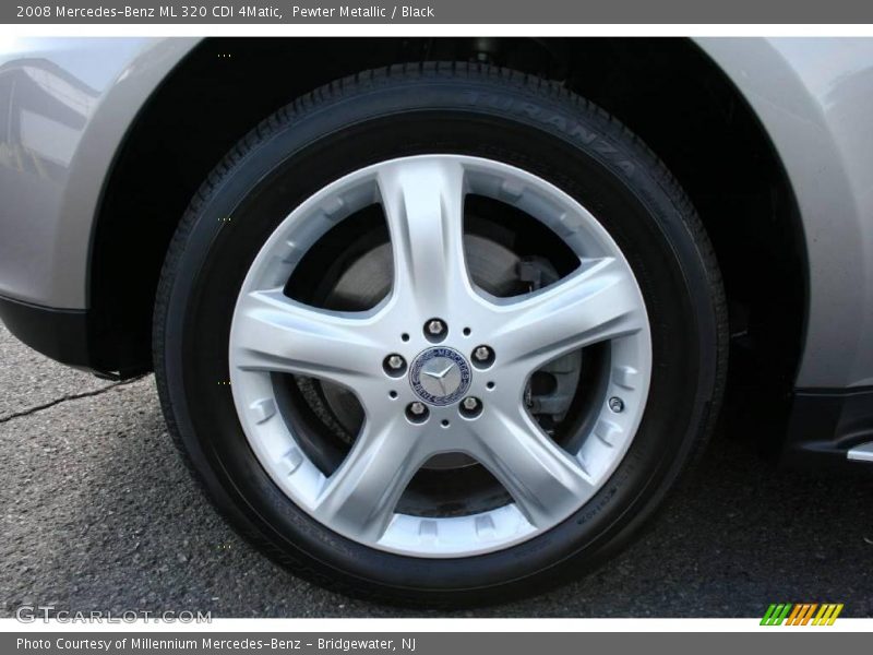 Pewter Metallic / Black 2008 Mercedes-Benz ML 320 CDI 4Matic
