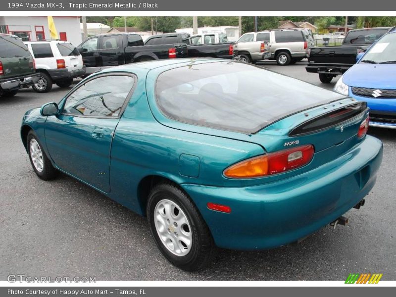 Tropic Emerald Metallic / Black 1994 Mazda MX-3