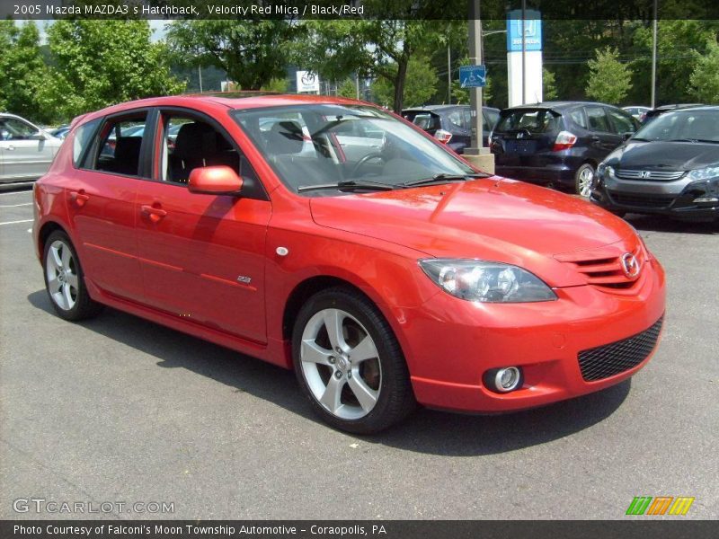 Velocity Red Mica / Black/Red 2005 Mazda MAZDA3 s Hatchback