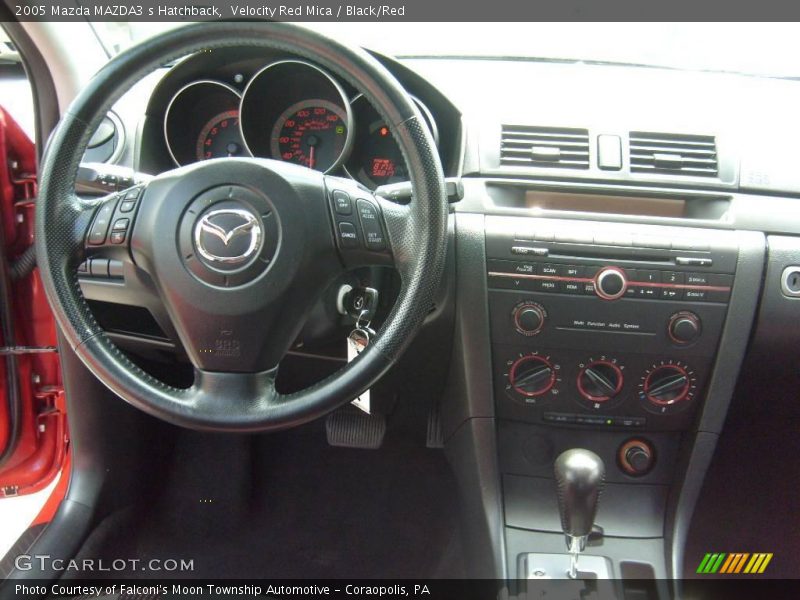 Velocity Red Mica / Black/Red 2005 Mazda MAZDA3 s Hatchback