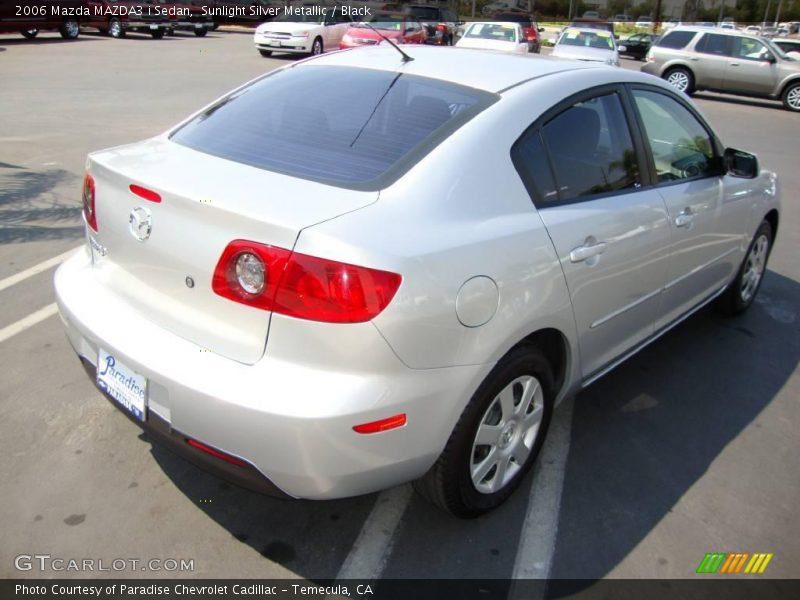Sunlight Silver Metallic / Black 2006 Mazda MAZDA3 i Sedan