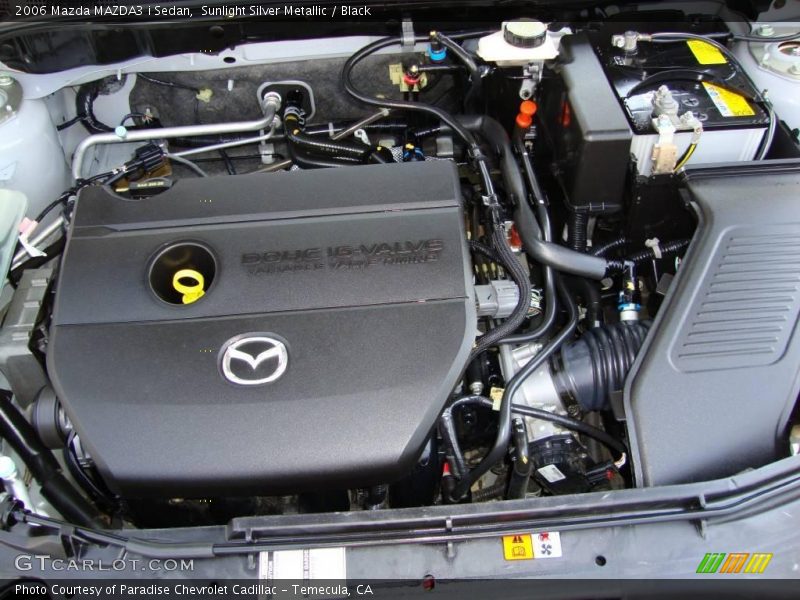 Sunlight Silver Metallic / Black 2006 Mazda MAZDA3 i Sedan