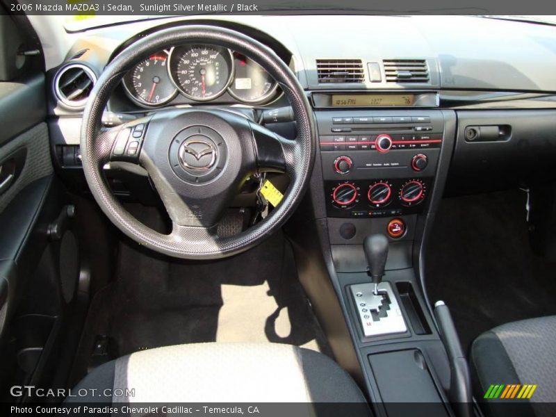 Sunlight Silver Metallic / Black 2006 Mazda MAZDA3 i Sedan