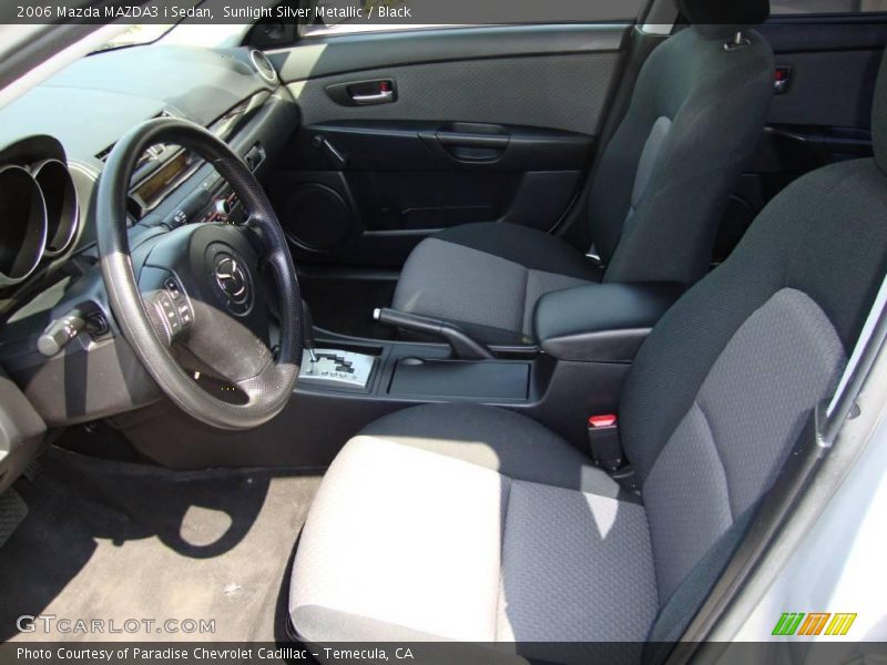 Sunlight Silver Metallic / Black 2006 Mazda MAZDA3 i Sedan