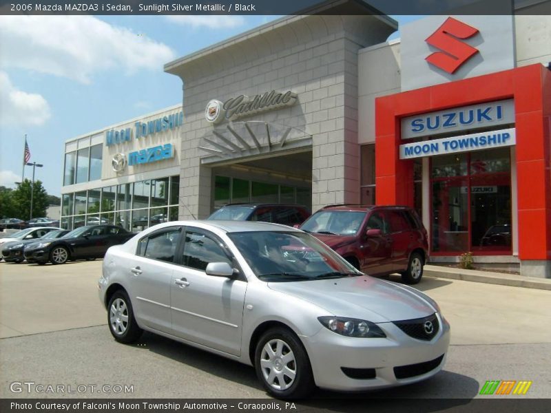 Sunlight Silver Metallic / Black 2006 Mazda MAZDA3 i Sedan
