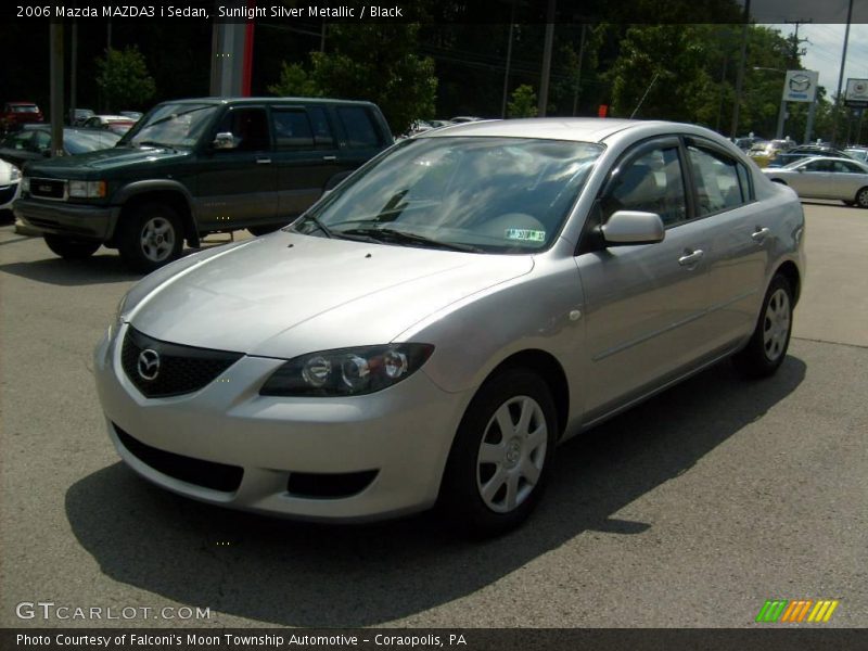 Sunlight Silver Metallic / Black 2006 Mazda MAZDA3 i Sedan
