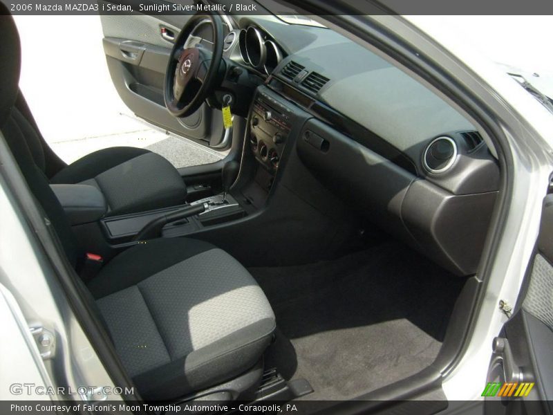 Sunlight Silver Metallic / Black 2006 Mazda MAZDA3 i Sedan