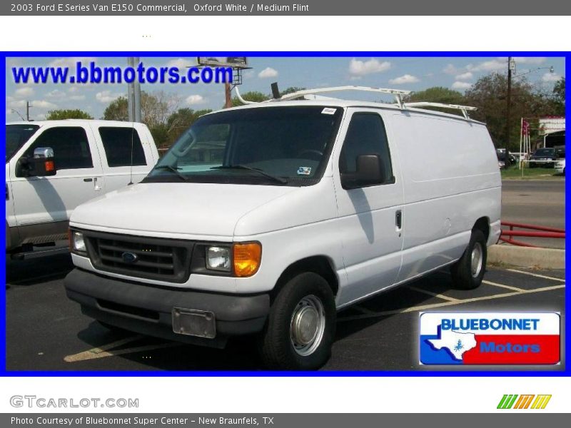 Oxford White / Medium Flint 2003 Ford E Series Van E150 Commercial