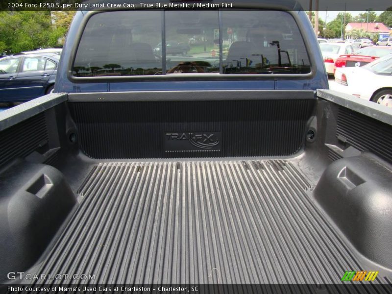 True Blue Metallic / Medium Flint 2004 Ford F250 Super Duty Lariat Crew Cab