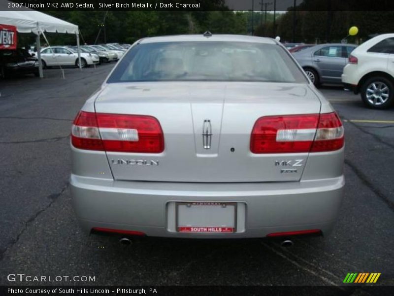Silver Birch Metallic / Dark Charcoal 2007 Lincoln MKZ AWD Sedan