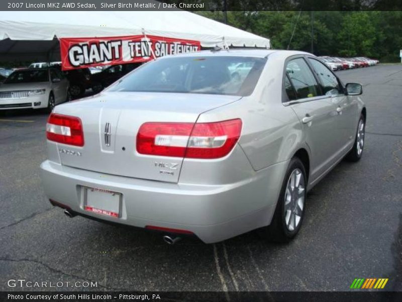 Silver Birch Metallic / Dark Charcoal 2007 Lincoln MKZ AWD Sedan