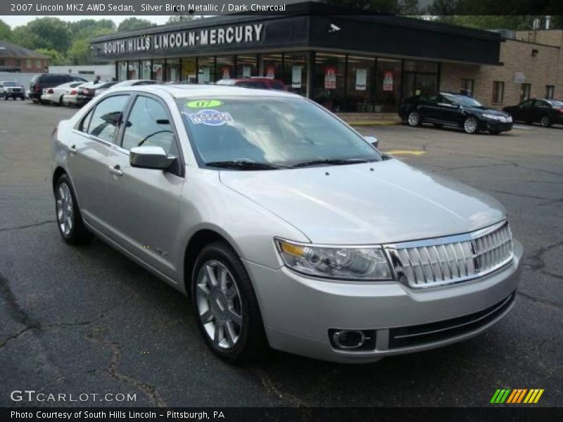 Silver Birch Metallic / Dark Charcoal 2007 Lincoln MKZ AWD Sedan