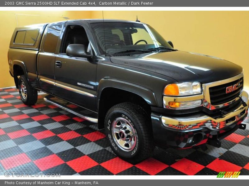 Carbon Metallic / Dark Pewter 2003 GMC Sierra 2500HD SLT Extended Cab 4x4