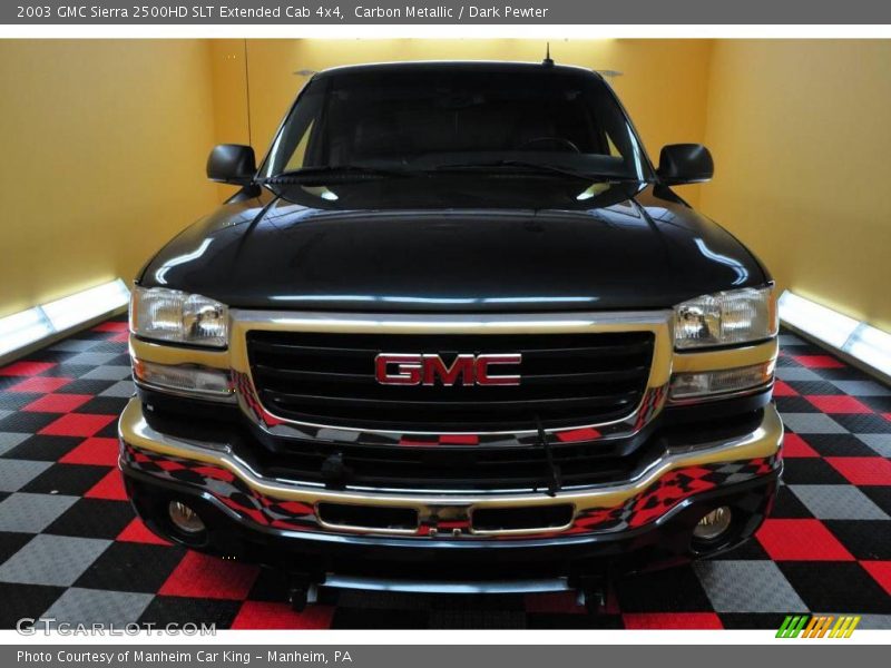 Carbon Metallic / Dark Pewter 2003 GMC Sierra 2500HD SLT Extended Cab 4x4