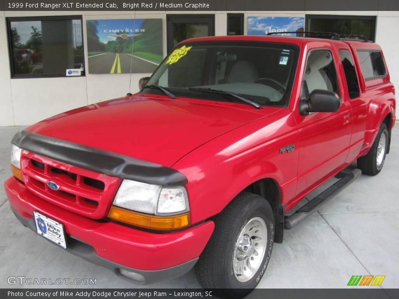 Bright Red / Medium Graphite 1999 Ford Ranger XLT Extended Cab