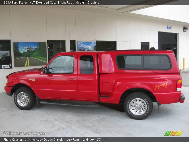 Bright Red / Medium Graphite 1999 Ford Ranger XLT Extended Cab