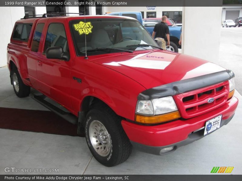 Bright Red / Medium Graphite 1999 Ford Ranger XLT Extended Cab