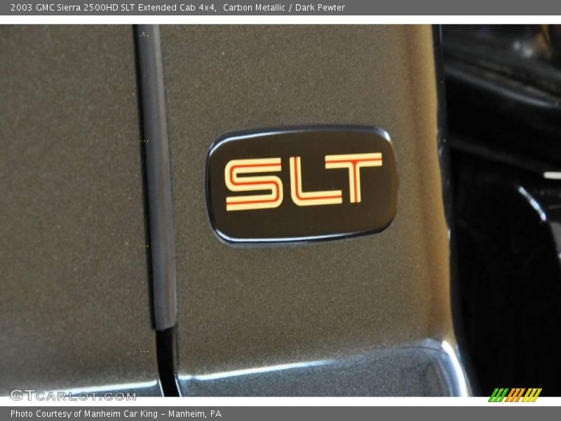 Carbon Metallic / Dark Pewter 2003 GMC Sierra 2500HD SLT Extended Cab 4x4