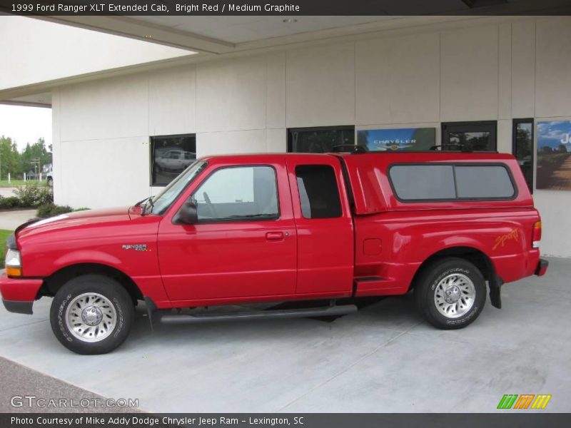 Bright Red / Medium Graphite 1999 Ford Ranger XLT Extended Cab