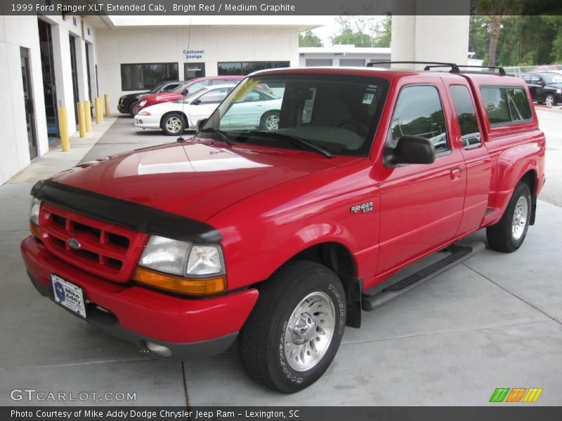 Bright Red / Medium Graphite 1999 Ford Ranger XLT Extended Cab