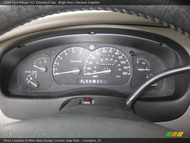 Bright Red / Medium Graphite 1999 Ford Ranger XLT Extended Cab