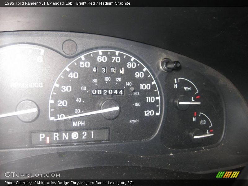 Bright Red / Medium Graphite 1999 Ford Ranger XLT Extended Cab