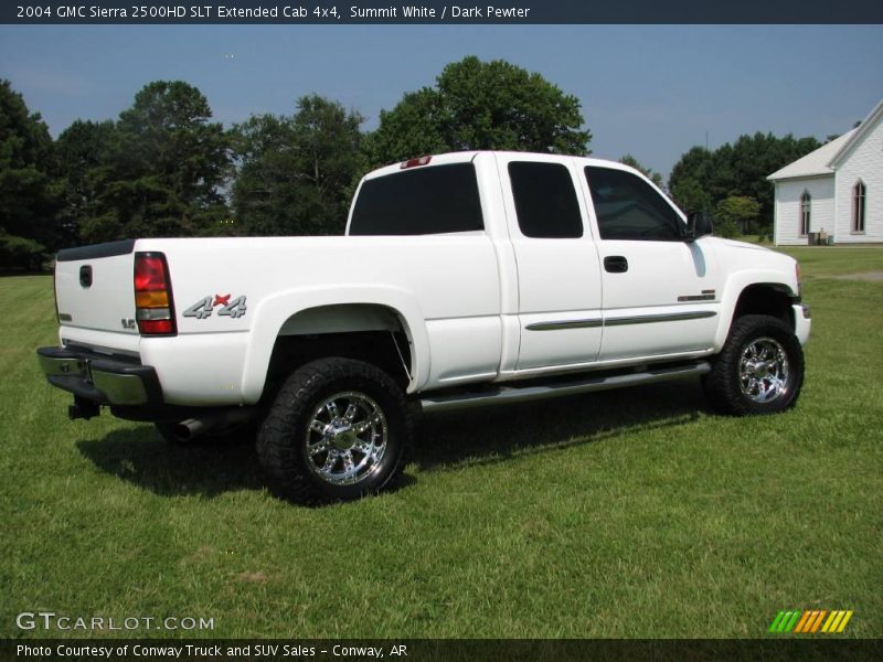 Summit White / Dark Pewter 2004 GMC Sierra 2500HD SLT Extended Cab 4x4