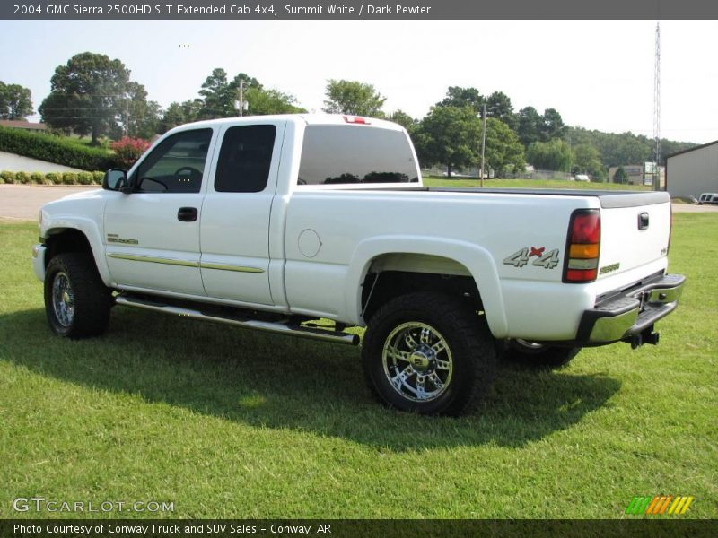 Summit White / Dark Pewter 2004 GMC Sierra 2500HD SLT Extended Cab 4x4