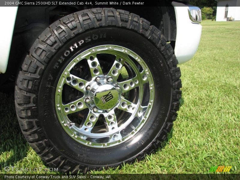Summit White / Dark Pewter 2004 GMC Sierra 2500HD SLT Extended Cab 4x4