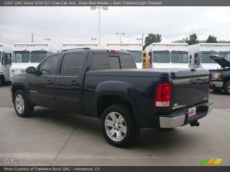 Deep Blue Metallic / Dark Titanium/Light Titanium 2007 GMC Sierra 1500 SLT Crew Cab 4x4