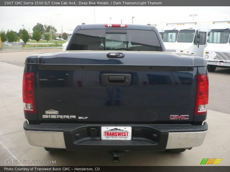 Deep Blue Metallic / Dark Titanium/Light Titanium 2007 GMC Sierra 1500 SLT Crew Cab 4x4