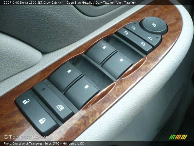 Deep Blue Metallic / Dark Titanium/Light Titanium 2007 GMC Sierra 1500 SLT Crew Cab 4x4