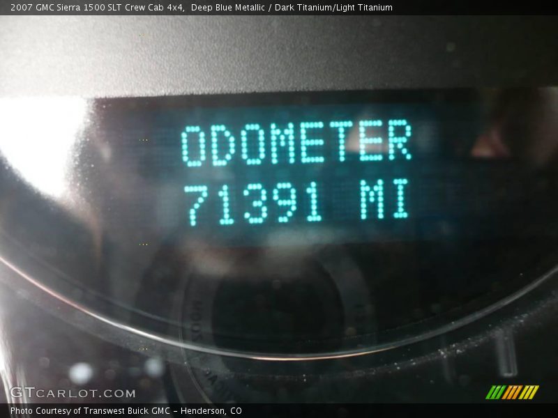 Deep Blue Metallic / Dark Titanium/Light Titanium 2007 GMC Sierra 1500 SLT Crew Cab 4x4