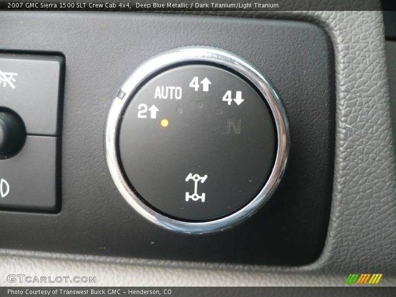 Deep Blue Metallic / Dark Titanium/Light Titanium 2007 GMC Sierra 1500 SLT Crew Cab 4x4