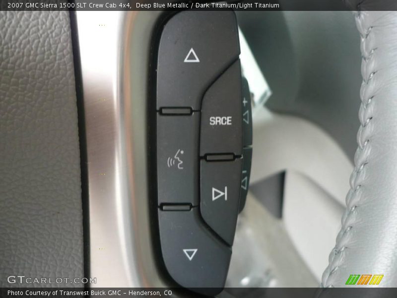 Deep Blue Metallic / Dark Titanium/Light Titanium 2007 GMC Sierra 1500 SLT Crew Cab 4x4