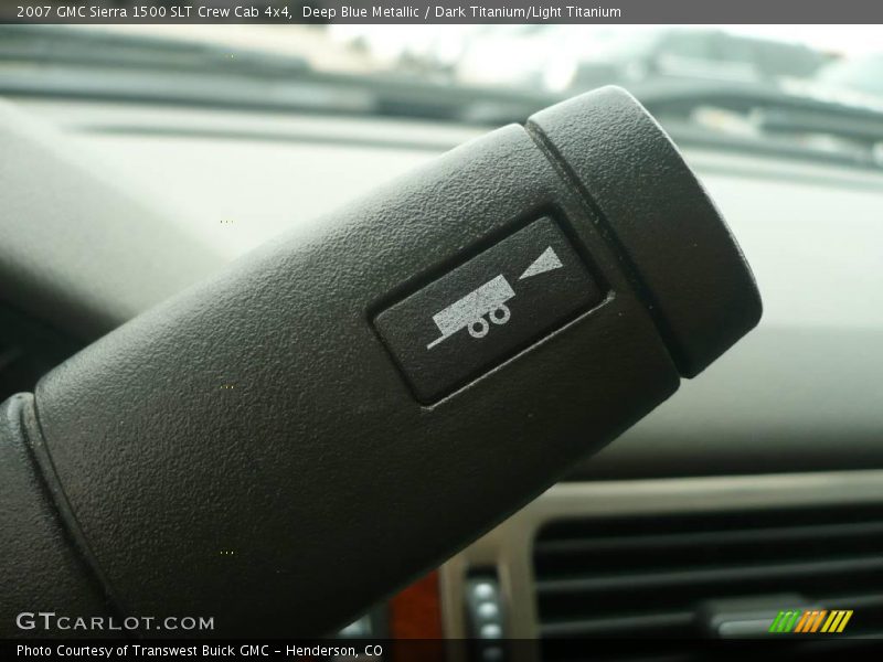 Deep Blue Metallic / Dark Titanium/Light Titanium 2007 GMC Sierra 1500 SLT Crew Cab 4x4