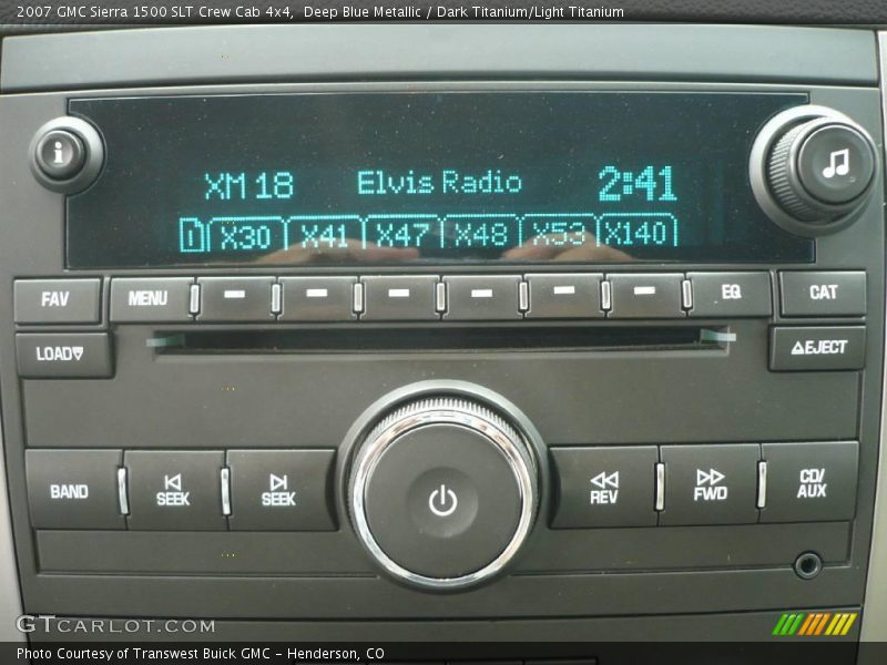 Deep Blue Metallic / Dark Titanium/Light Titanium 2007 GMC Sierra 1500 SLT Crew Cab 4x4