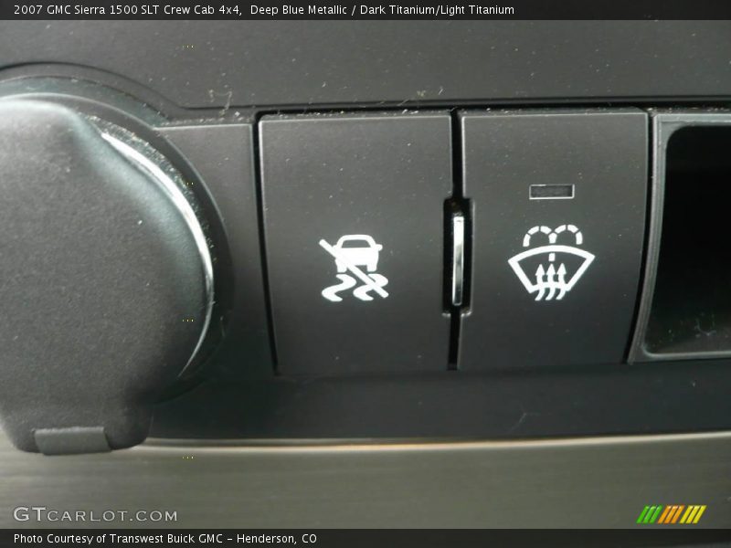 Deep Blue Metallic / Dark Titanium/Light Titanium 2007 GMC Sierra 1500 SLT Crew Cab 4x4