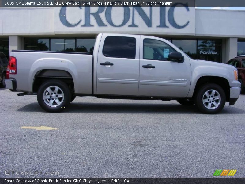 Silver Birch Metallic / Dark Titanium/Light Titanium 2009 GMC Sierra 1500 SLE XFE Crew Cab