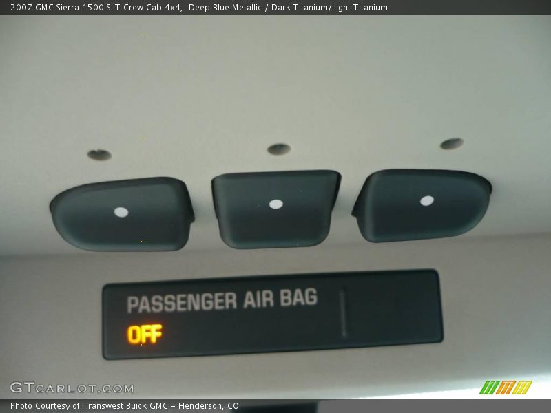 Deep Blue Metallic / Dark Titanium/Light Titanium 2007 GMC Sierra 1500 SLT Crew Cab 4x4