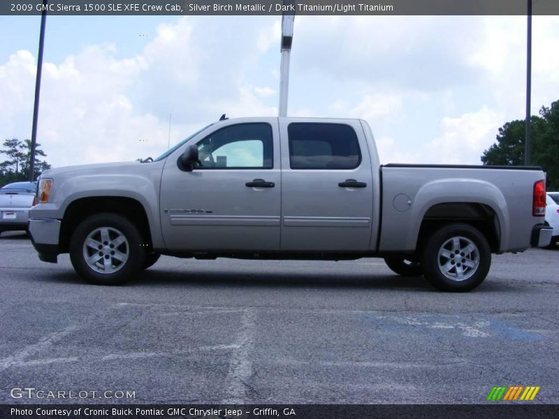 Silver Birch Metallic / Dark Titanium/Light Titanium 2009 GMC Sierra 1500 SLE XFE Crew Cab
