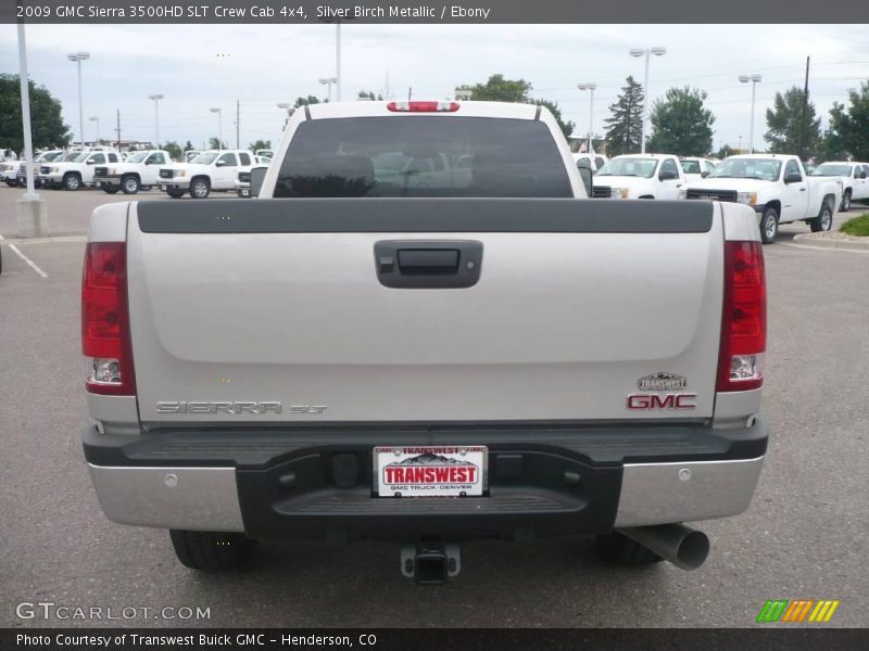 Silver Birch Metallic / Ebony 2009 GMC Sierra 3500HD SLT Crew Cab 4x4