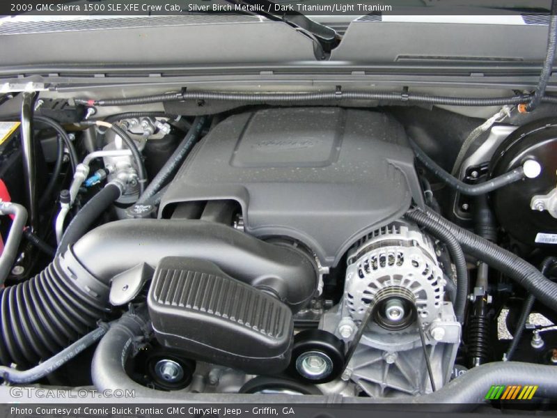 Silver Birch Metallic / Dark Titanium/Light Titanium 2009 GMC Sierra 1500 SLE XFE Crew Cab