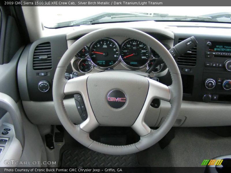 Silver Birch Metallic / Dark Titanium/Light Titanium 2009 GMC Sierra 1500 SLE XFE Crew Cab