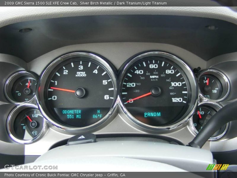 Silver Birch Metallic / Dark Titanium/Light Titanium 2009 GMC Sierra 1500 SLE XFE Crew Cab